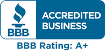 BBB accredited business A+ rating